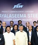 JSW starts the Rs 16,350 crore Rayalaseema steel plant.